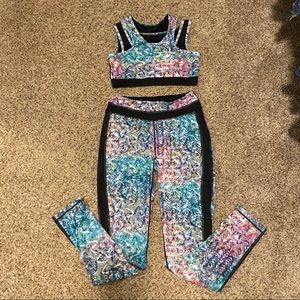 Two piece workout set, size small